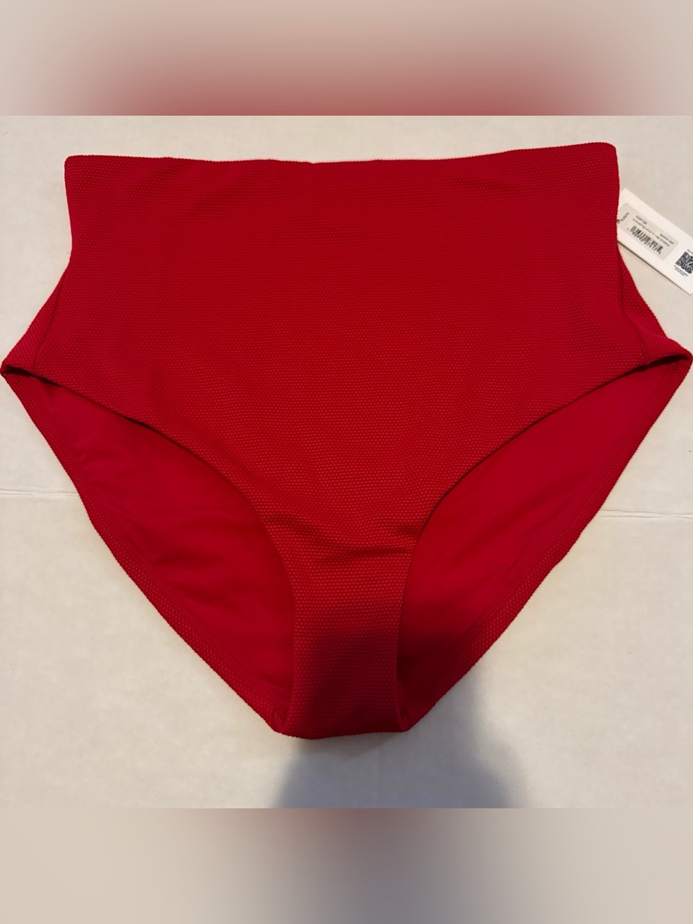 NWT Spanx Pique Red Shaping Ultra Hi-Rise Cheeky Swim Bottoms XL